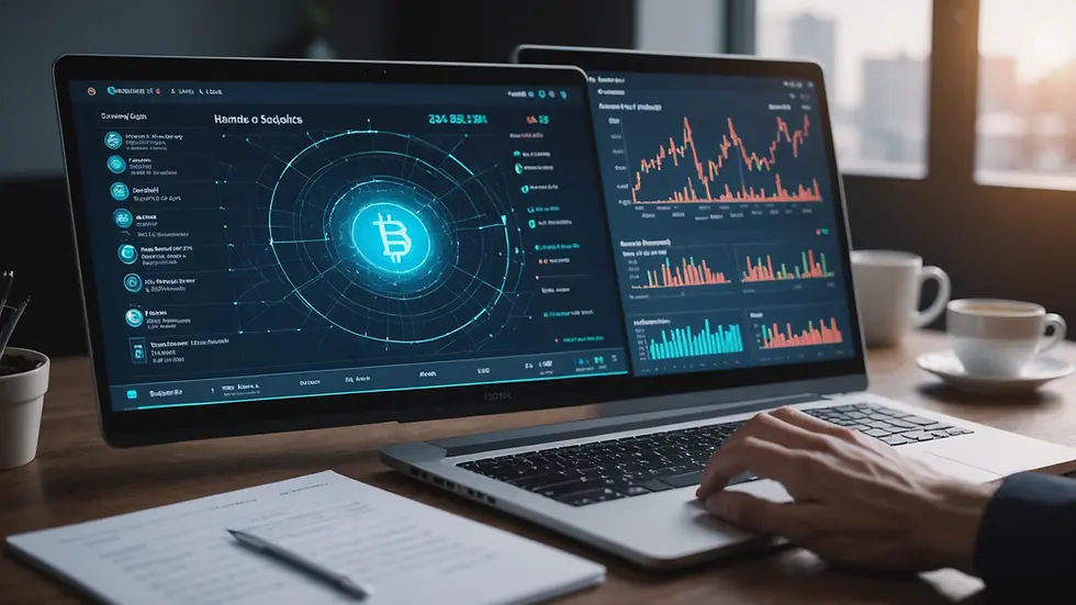 Close-up view of an AI-driven data analytics interface