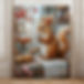 401 Squirrel Drinking CoffeeCANVAS-wallmolding.jpg