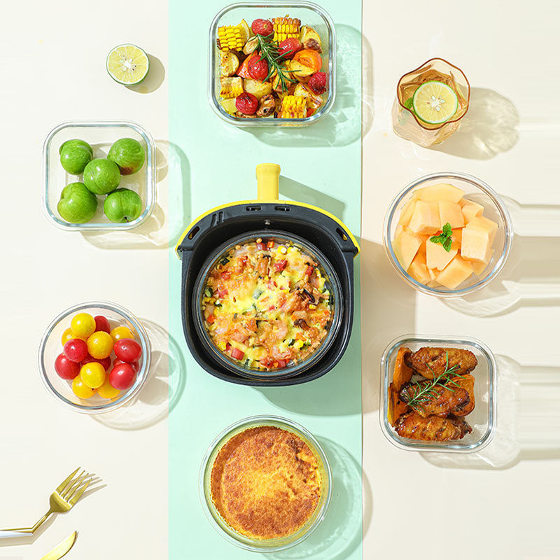Thumbnail: Microwave Safe Glass Food Storage Containers with Lids