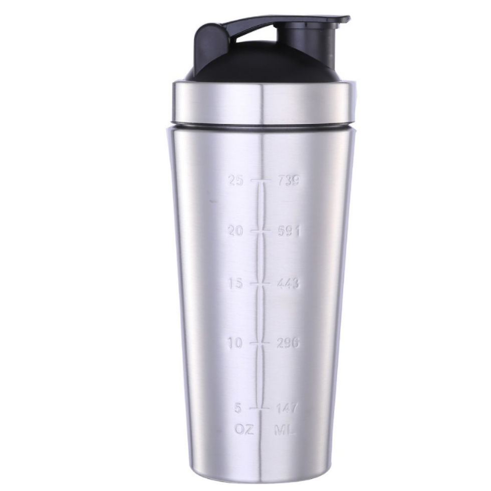 Thumbnail: Stainless Steel Protein Shaker Cup with Powder Container