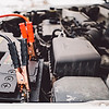 Car Battery and Jumper Cables