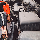 Car Battery and Jumper Cables