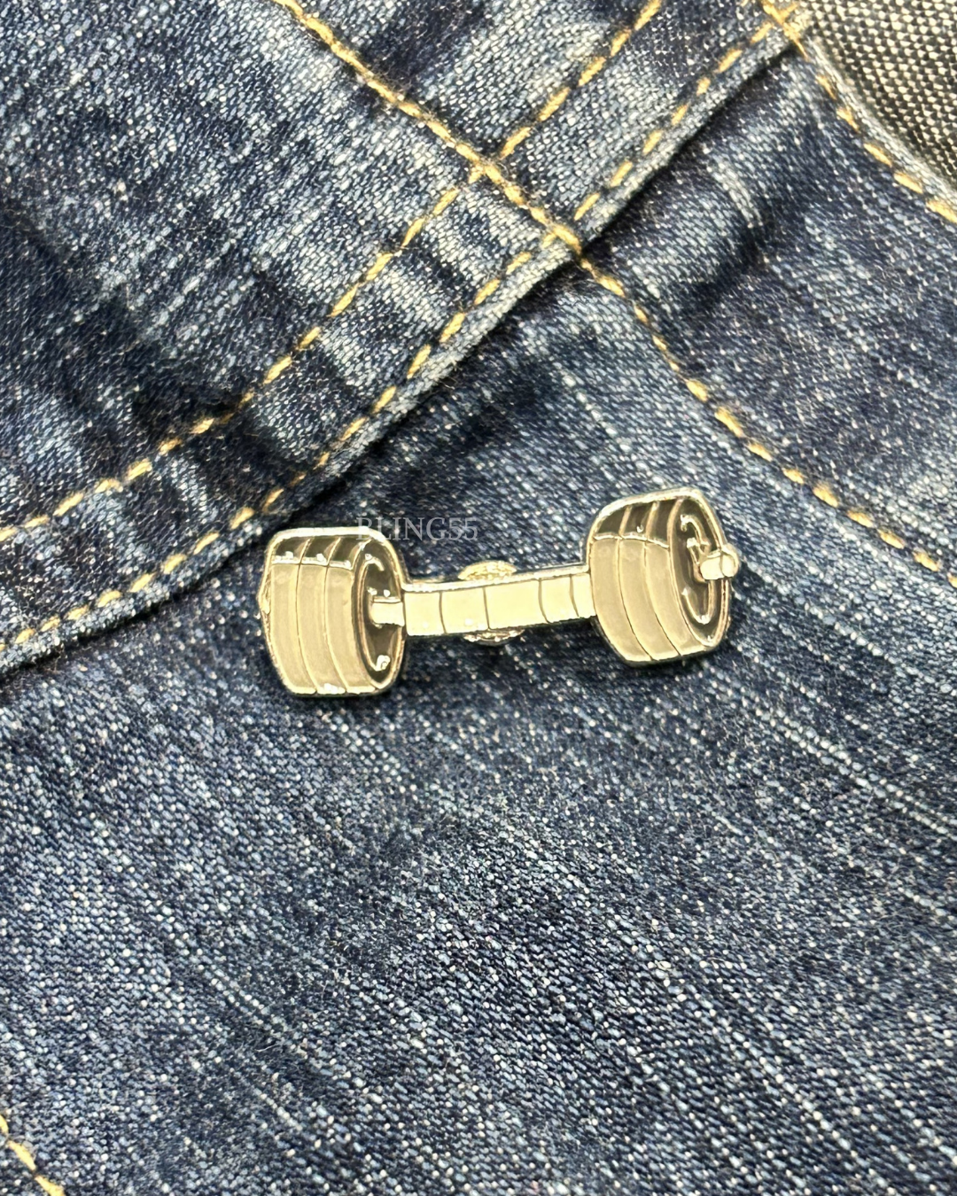 Dumbbell Lapel Pin