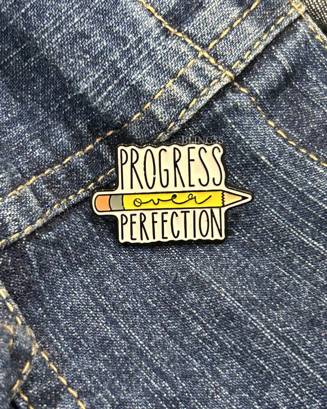 Progress Over Perfection Lapel Pin
