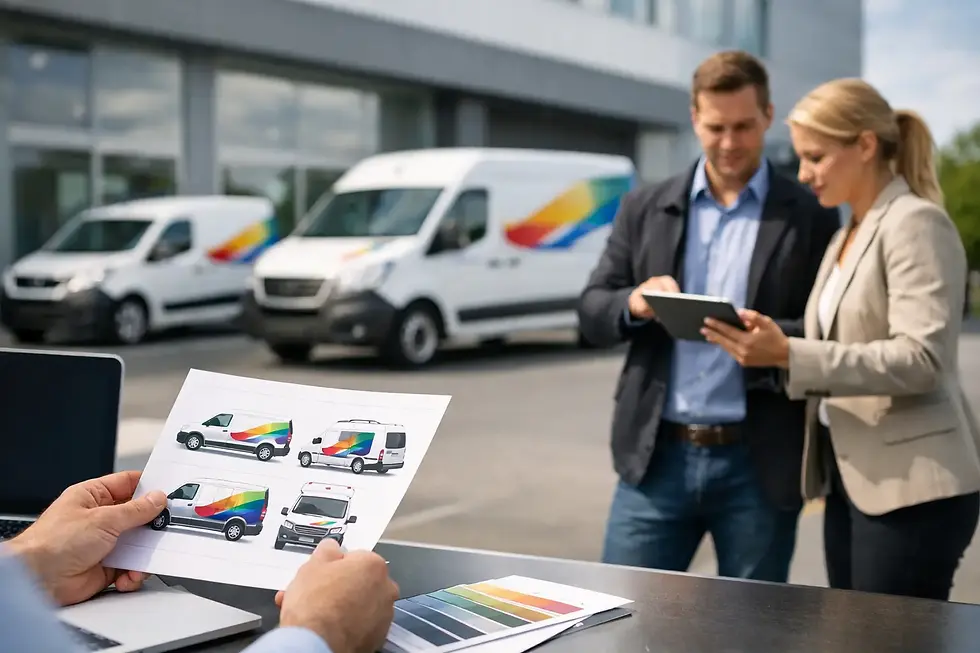 Fahrzeugbranding für Serviceflotten richtig planen