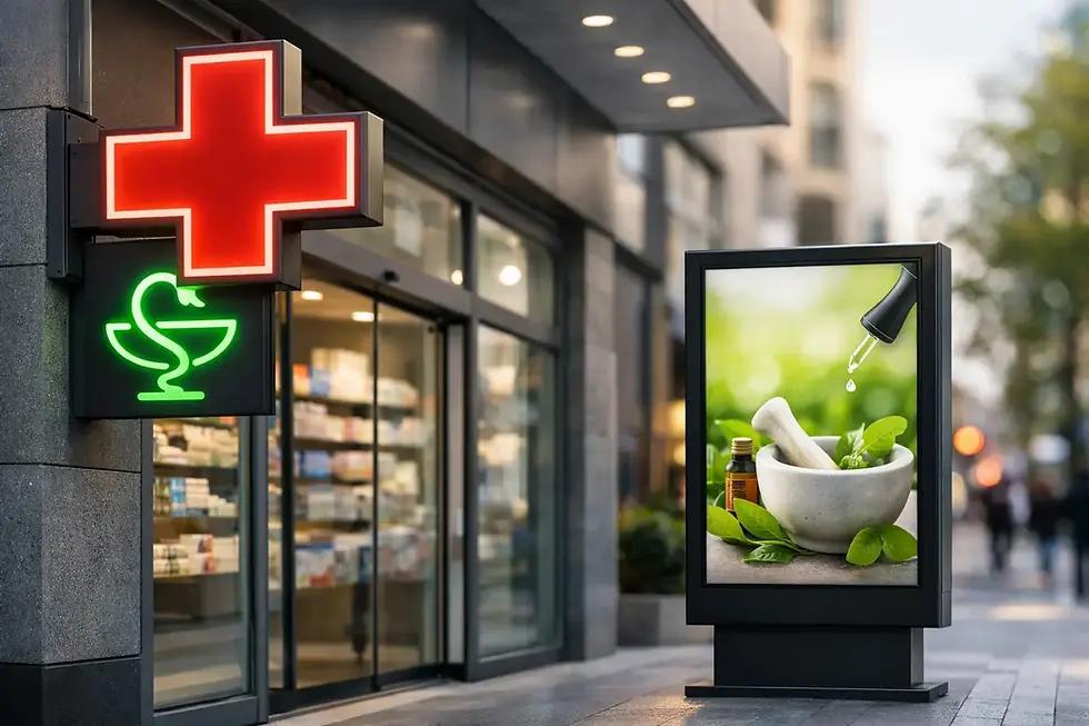 Apotheke Außenwerbung modernisieren