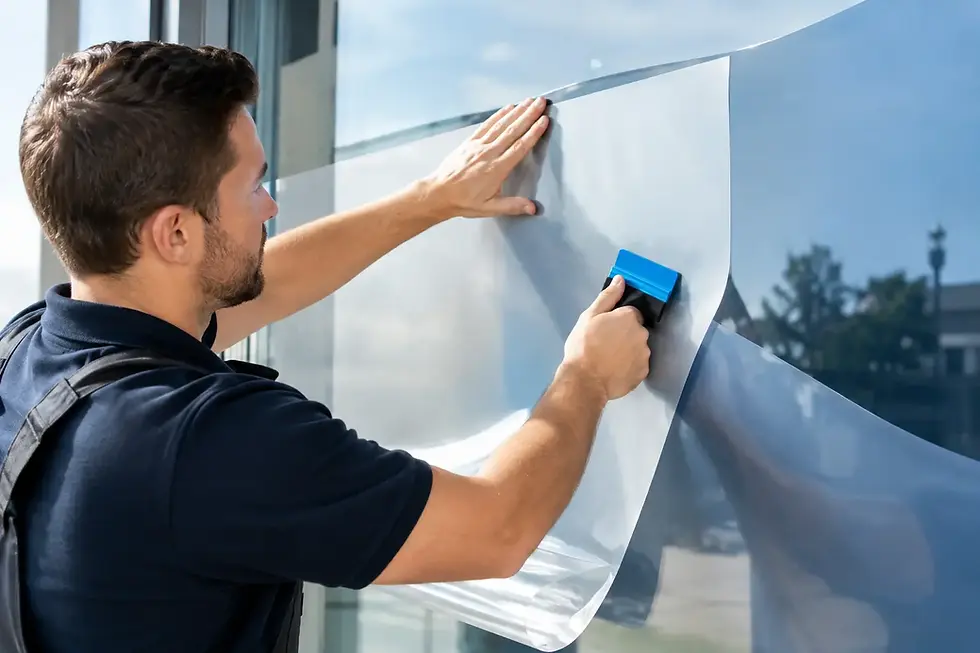 Werbefolien auf Glas richtig anbringen lassen