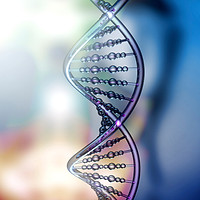 Colorful DNA Helix