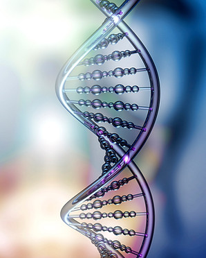 Colorful DNA Helix FOXP1
