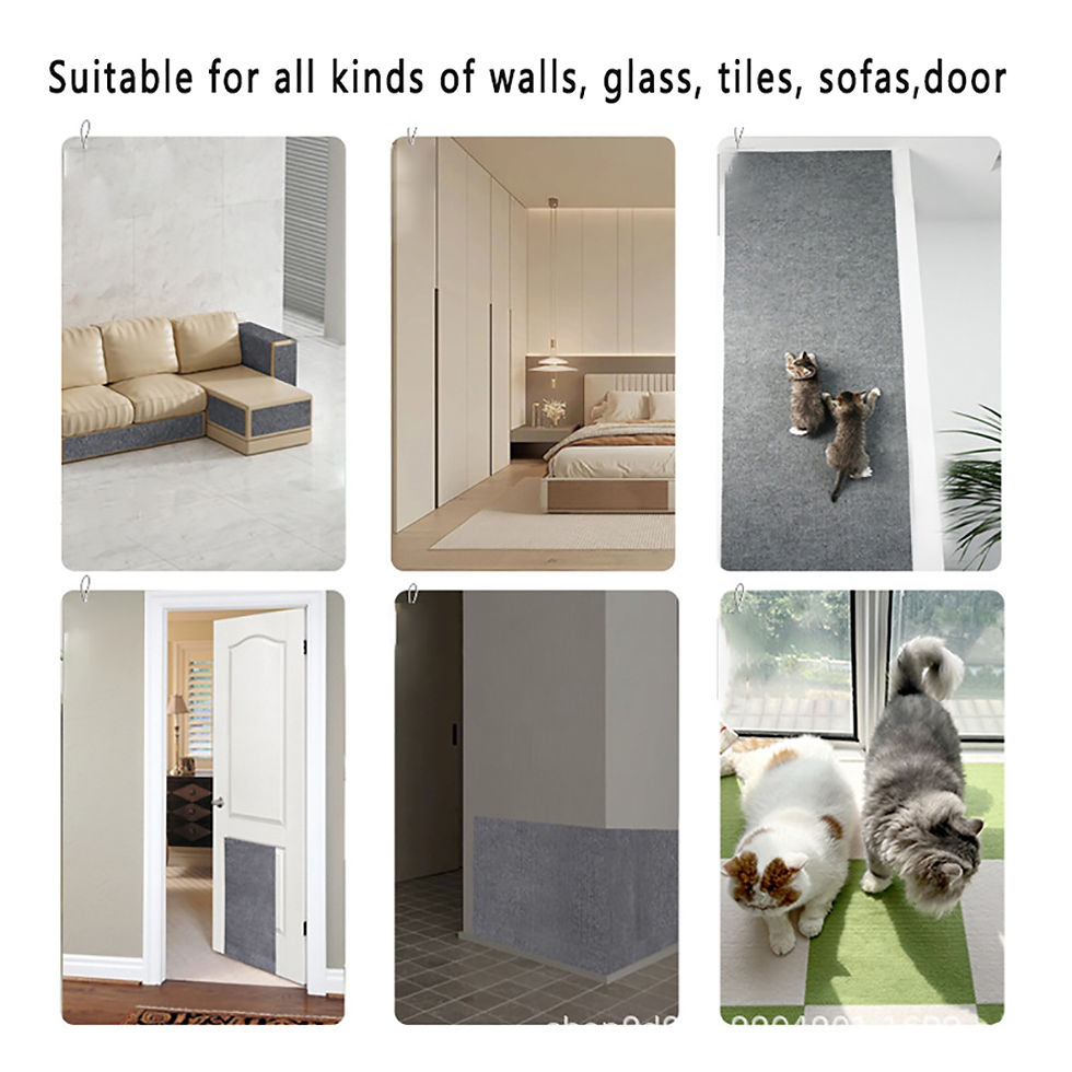 Thumbnail: Self-Adhesive Cat Scratching Mat Trimmable Cat Carpet Cat Scratching Carpet Corn