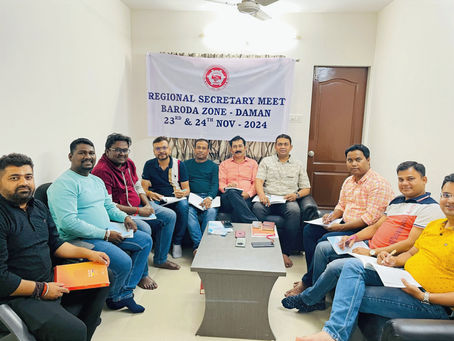 Baroda Zone Activities - Meeting of Regional Secretaries held on 23.11.2024