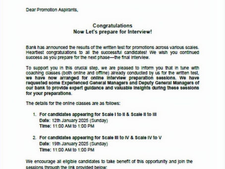 AIBOBOA Organises On-Line Tutorial Classes, Enabling Promotion Aspirants to Prepare for Interview.