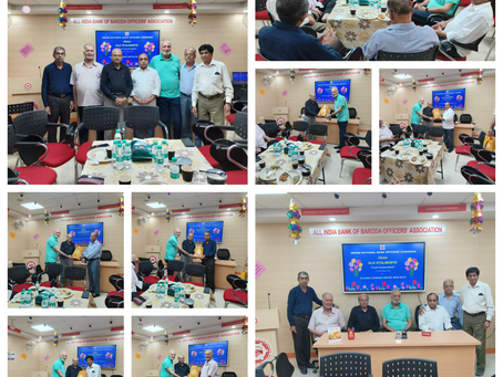 Felicitation of Old Stalwarts of Canara Bank at KK Nair Learning Centre New Delhi on 22.05.2023