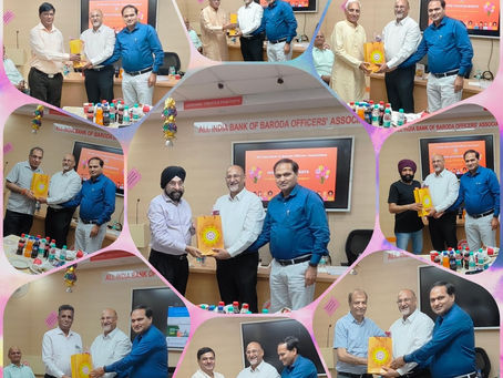 AIBOBOA Felicitates Old Stalwarts At KK Nair Learning Centre New Delhi on 12.05.2023