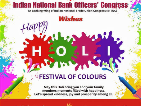 Holi Greetings from INBOC - 25th March 2024