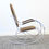 Thumbnail: Italian Chromed Steel & Upholstered Rocking Chair