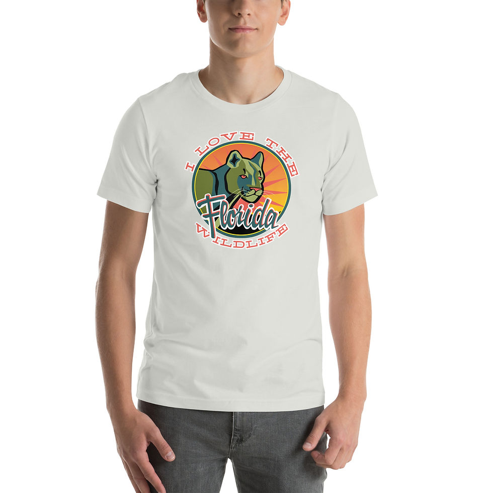 Thumbnail: I Love the Florida Wildlife - Panther - Unisex t-shirt