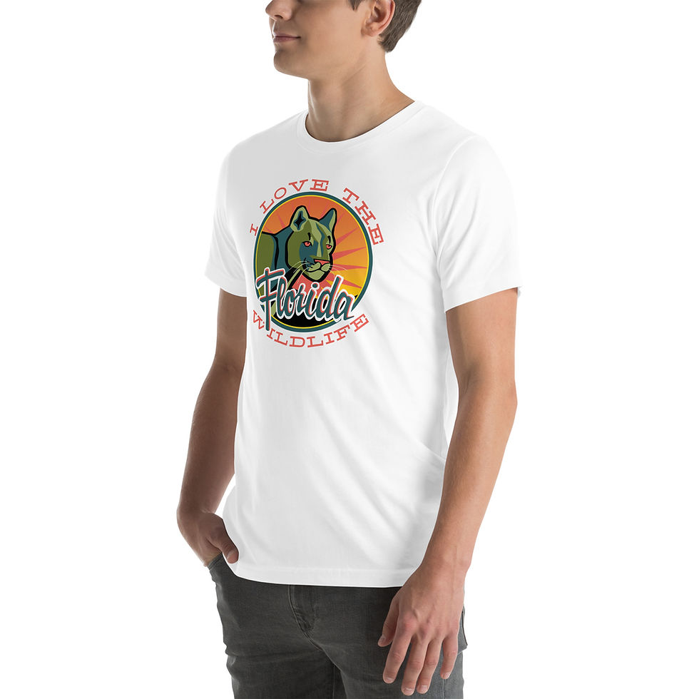 Thumbnail: I Love the Florida Wildlife - Panther - Unisex t-shirt