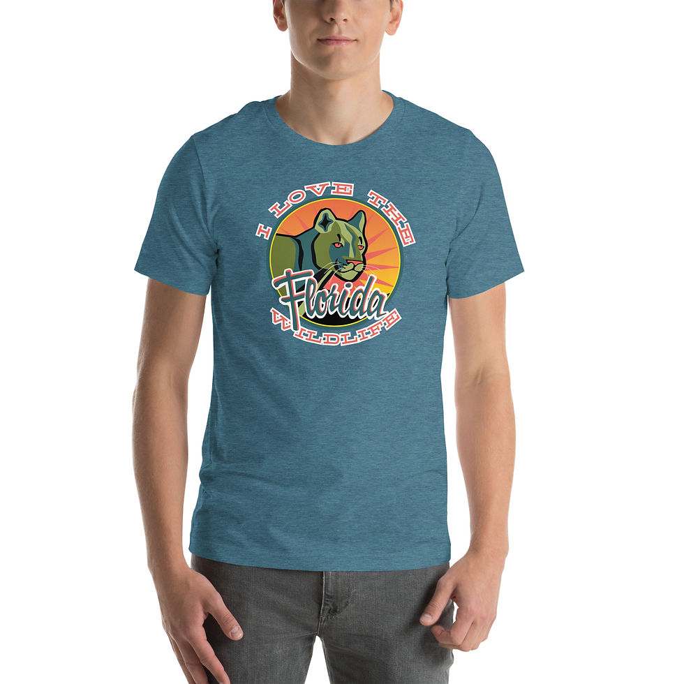 Thumbnail: I Love the Florida Wildlife - Panther - Unisex t-shirt