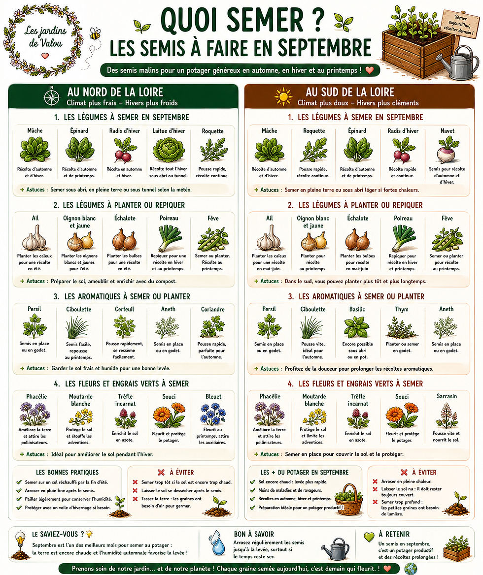 Quoi semer en septembre