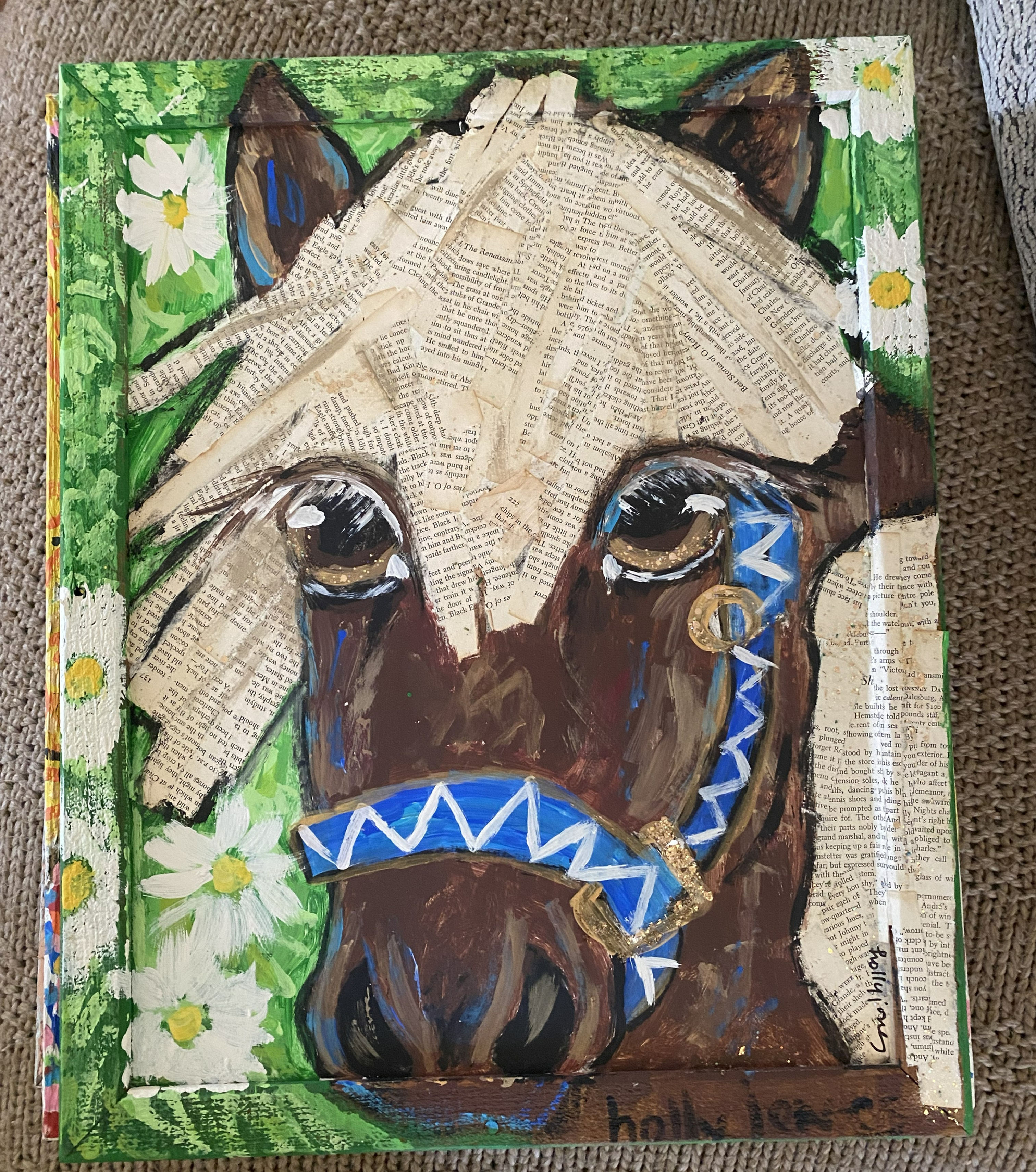 Custom Mochi Mini Horse Painting by HollyJones