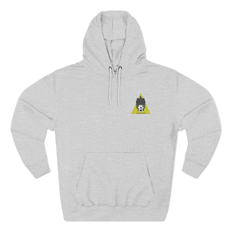Thumbnail: NVG Dog Skull Three-Panel Fleece Hoodie