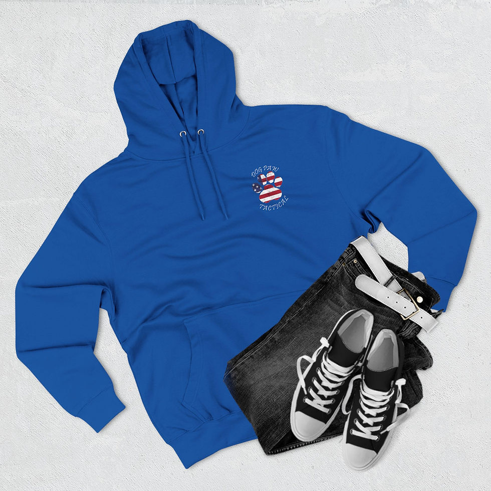 Thumbnail: Dog Paw Tactical Three-Panel Fleece Hoodie