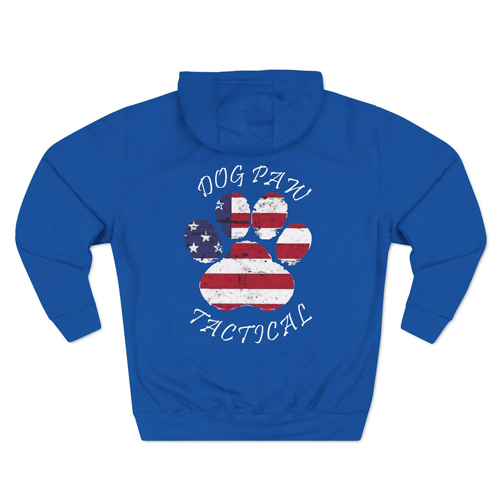 Thumbnail: Dog Paw Tactical Three-Panel Fleece Hoodie
