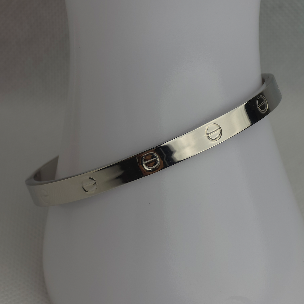 Nail Bangle Silver
