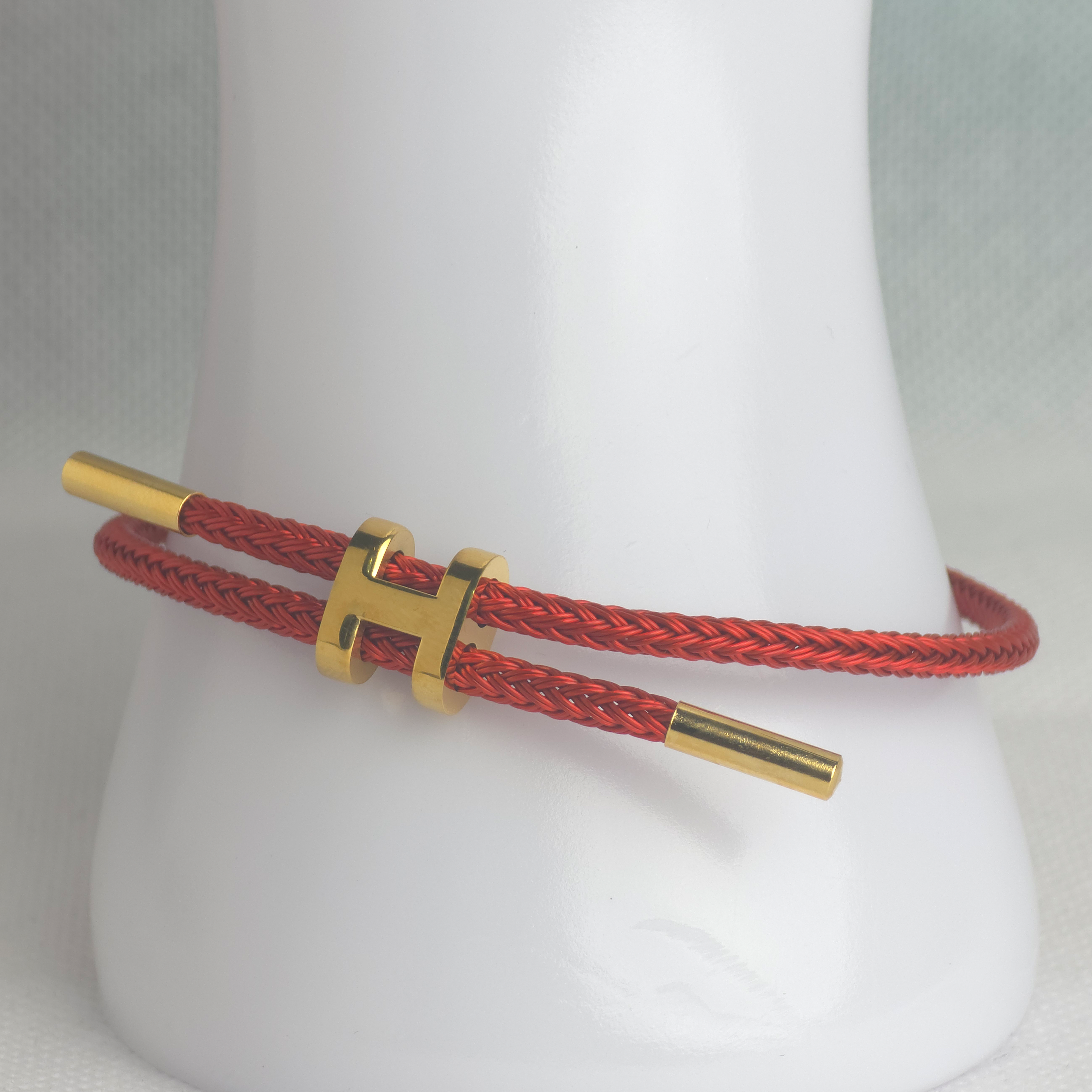 H Rope Bangle Red