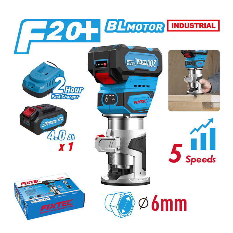 Fixtec 20V Fræsari - Sett