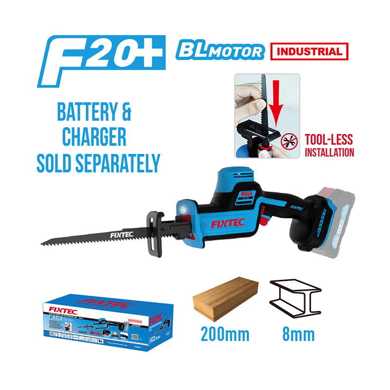 Fixtec 20V Sverðsög - Stök vél