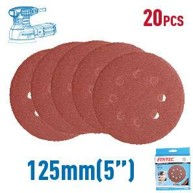 Fixtec 125mm Sandpappírsdiskar 20stk
