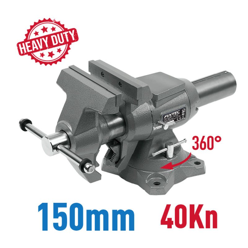 Fixtec Skrúfstykki, fjölnota, 6"