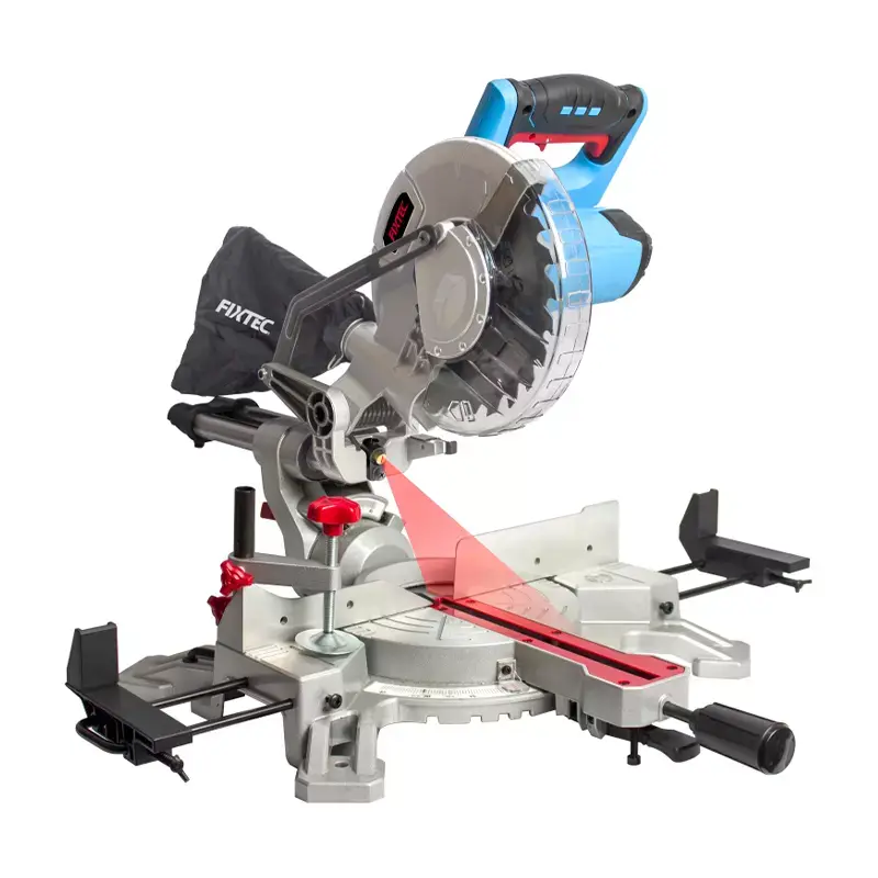 Fixtec Bútsög / Kúttari með sleða og laser 1500W