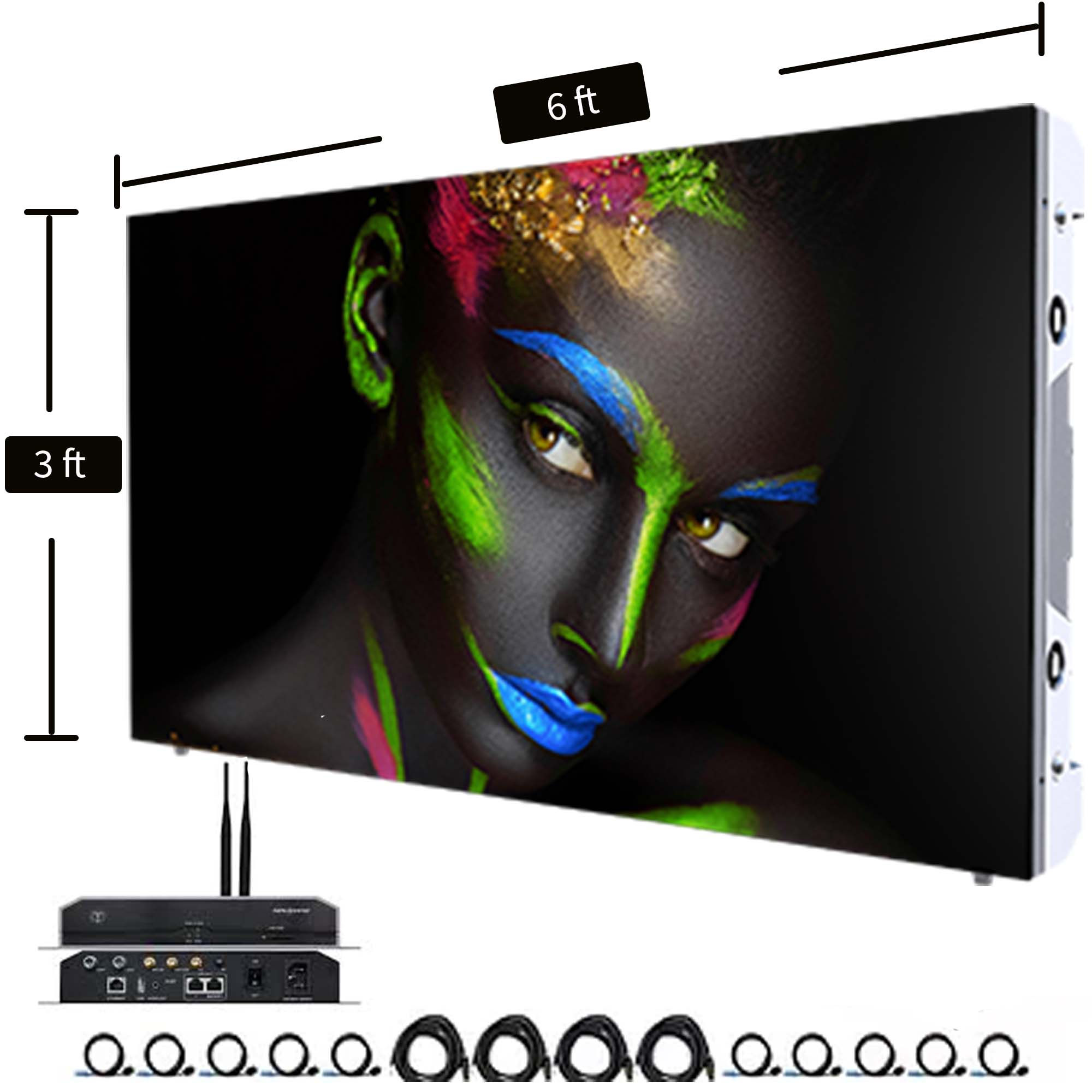 3 ft x 6 ft Double Sided LED Screen