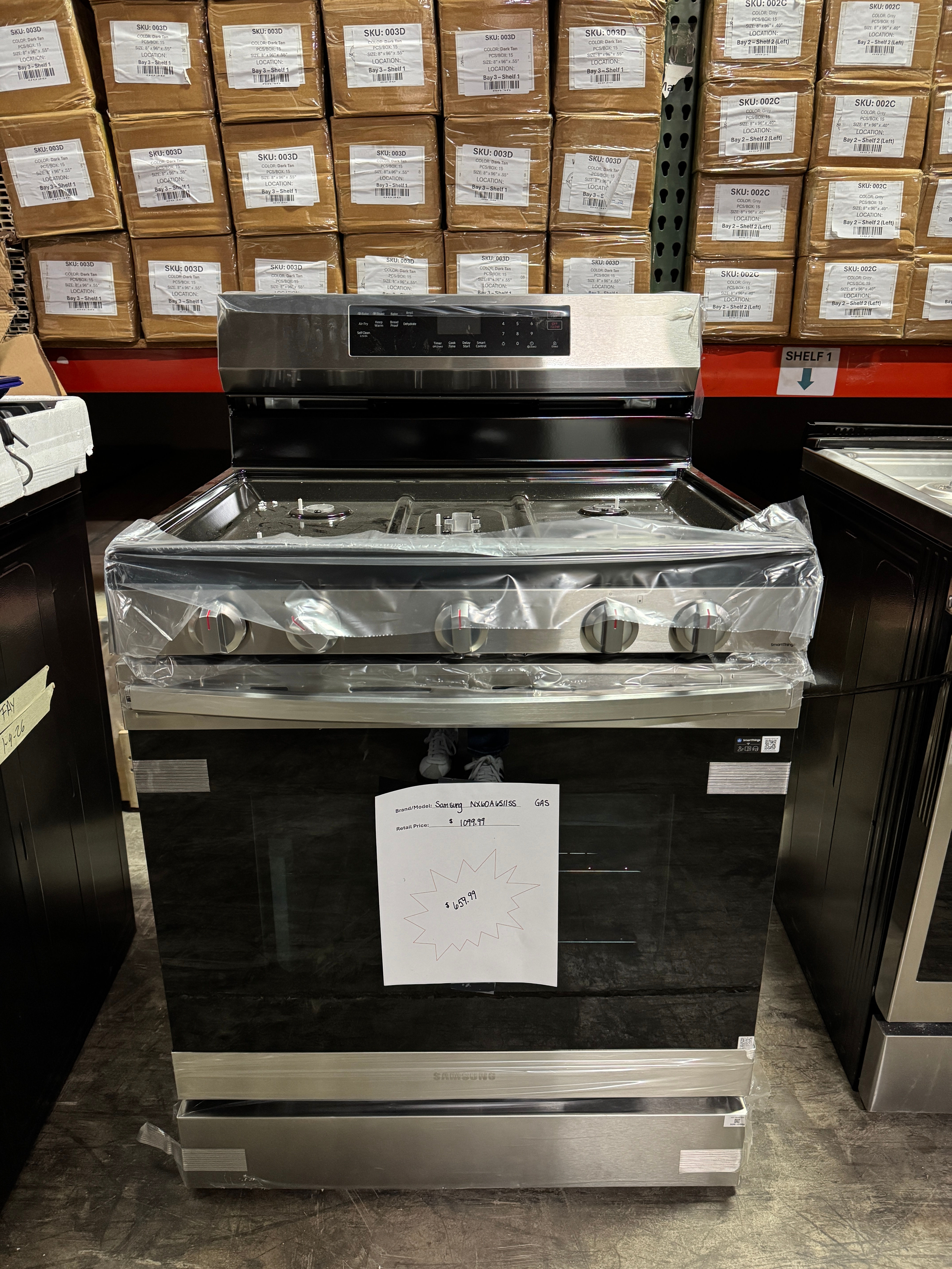 Samsung  NX60A6511SS - Gas Range Oven