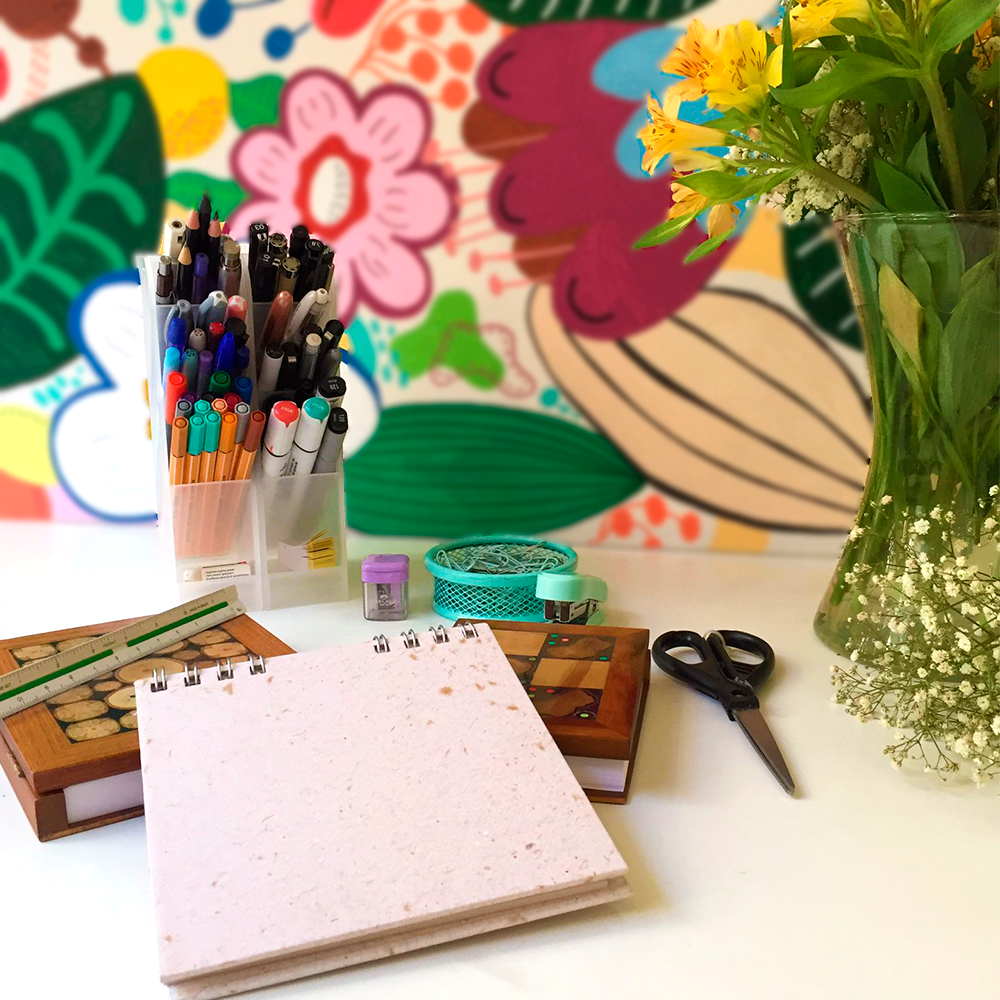 Porta Bloco de Cipó