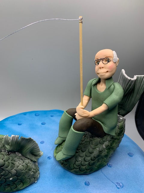 Thumbnail: Bespoke FISHERMAN Edible Cake topper