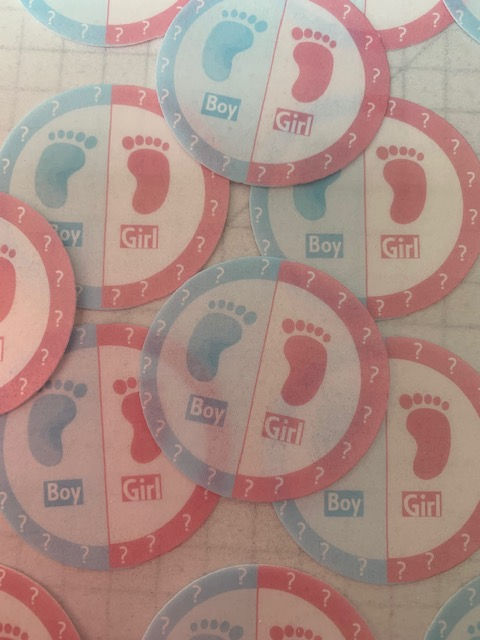 Thumbnail: 24 Baby Revel Discs on Wafer Paper