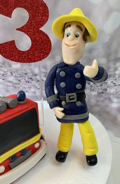 Thumbnail: Edible Fireman Sam & Engine Cake Topper