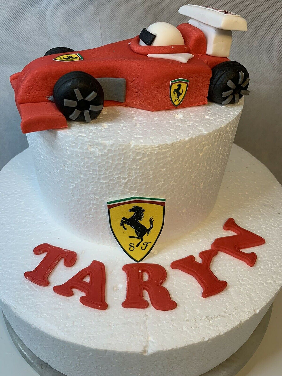 Thumbnail: copy of F1 Ferrari Car Edible Cake topper.
