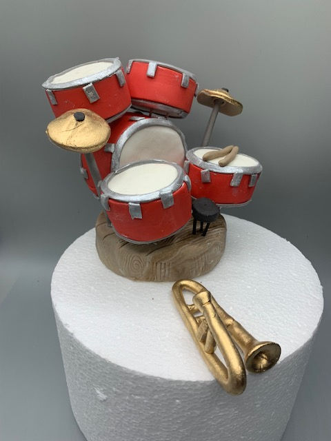 Thumbnail: Edible Drum Kit Cake Topper Decoration