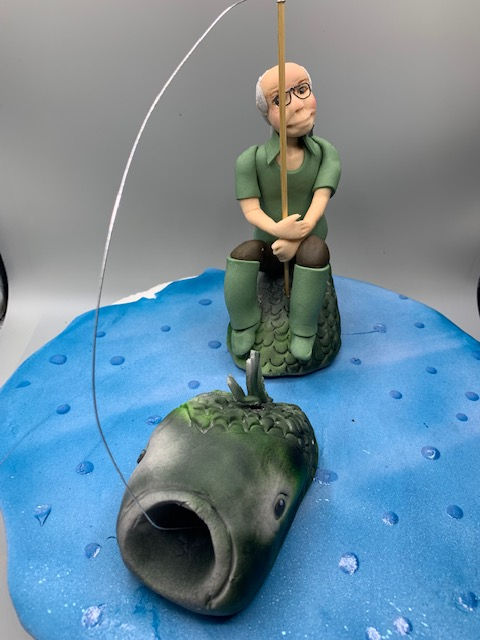 Thumbnail: Bespoke FISHERMAN Edible Cake topper
