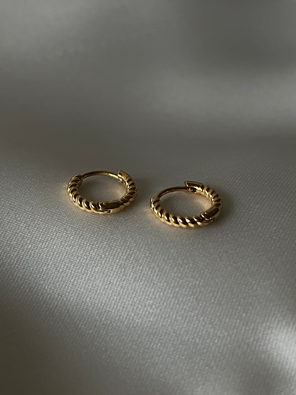 Thumbnail: Mini Twisted Hoops