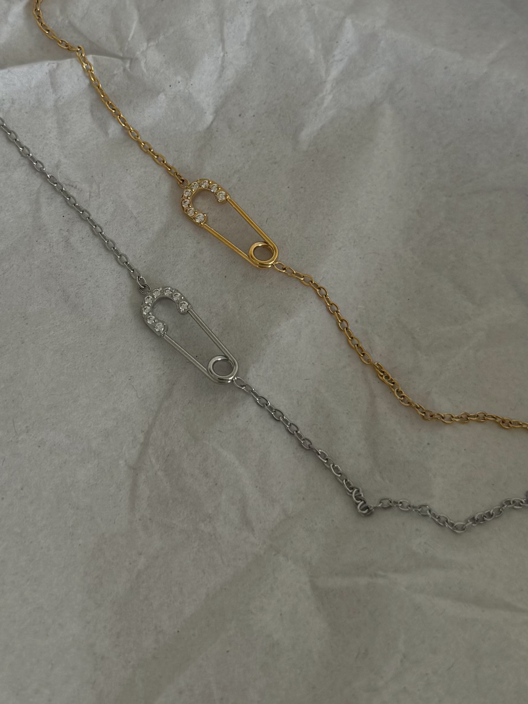Safety Pin Necklace