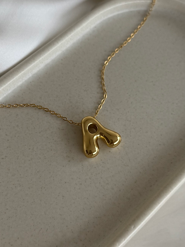 Bubble Letter Necklace - T320