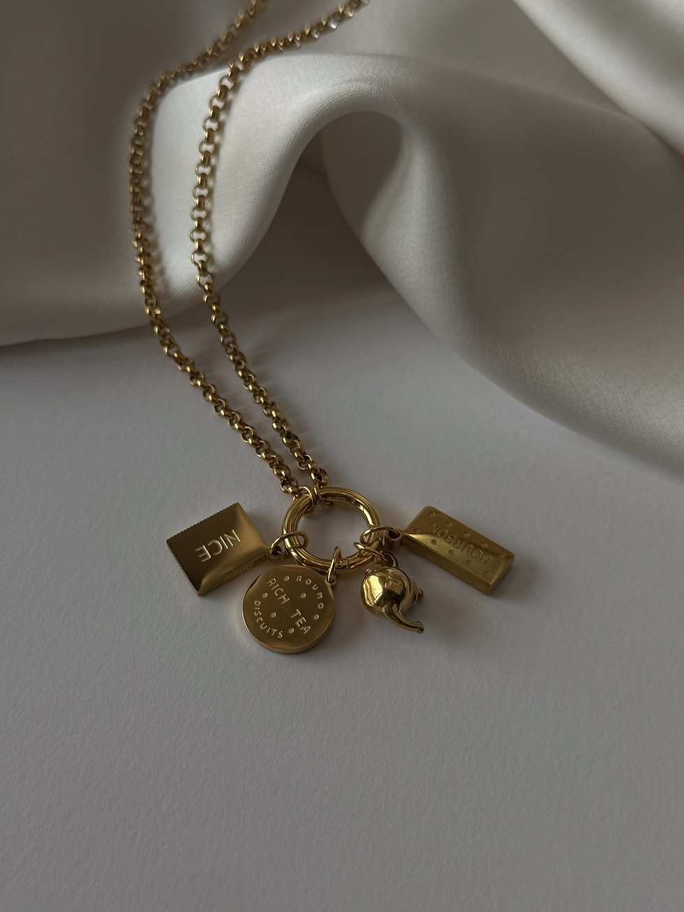 Mad Tea Party Charm Necklace