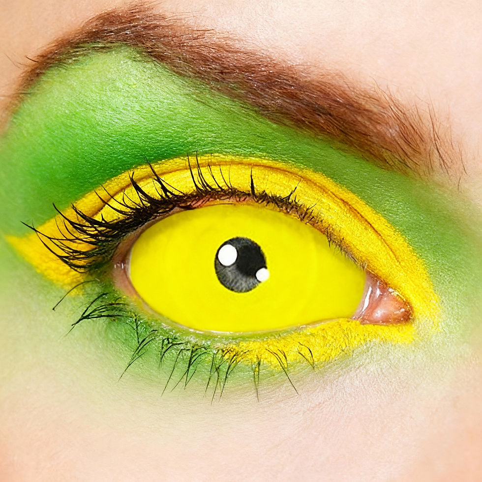 Yellow Mystique Sclera Contacts