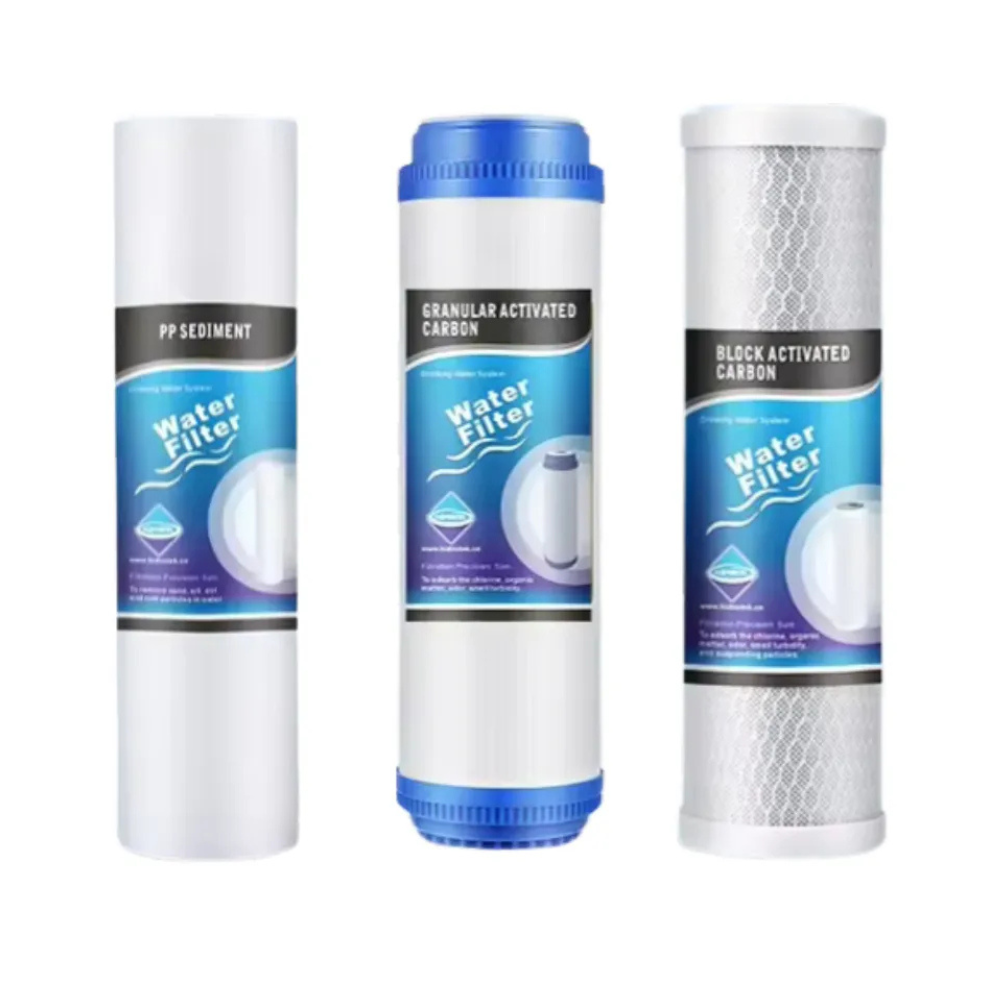 Kit de Repuestos 3 Etapas para Ósmosis Inversa – PP, GAC y CTO 10" Estándar